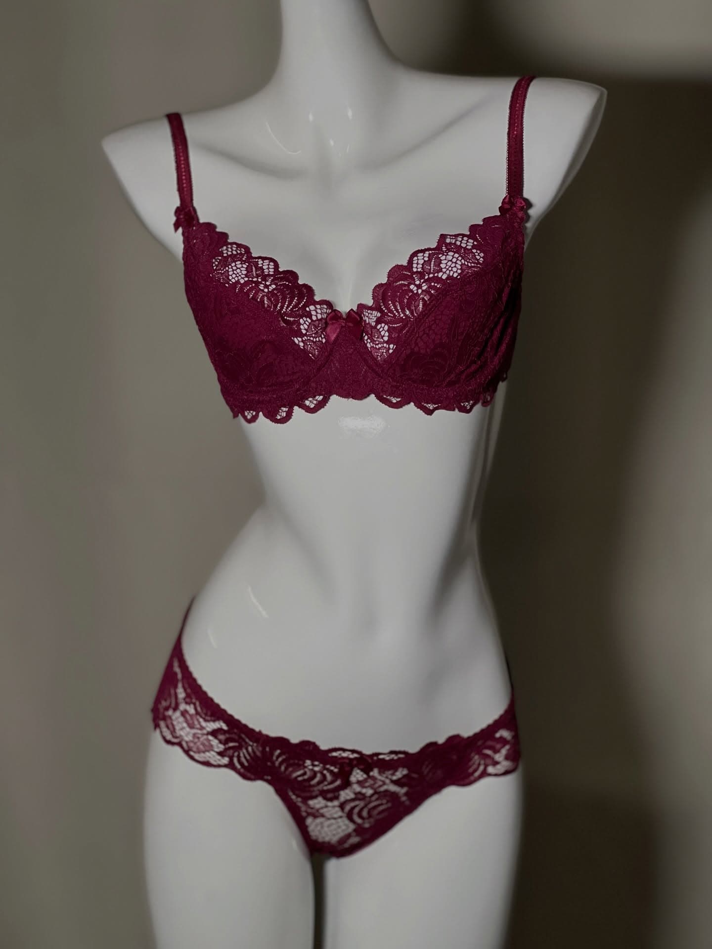 Floral Lace Bra & Panty Set