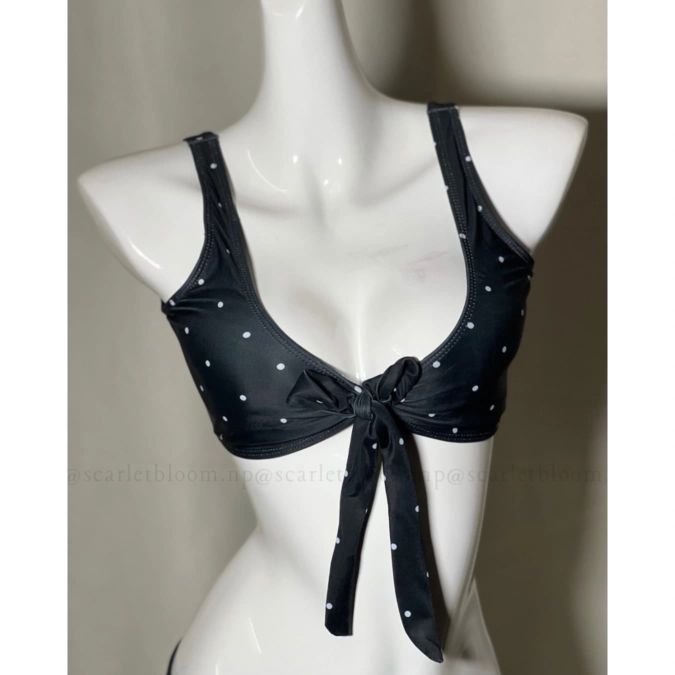 Polka Front-Tie Bikini - Preview Angle 4