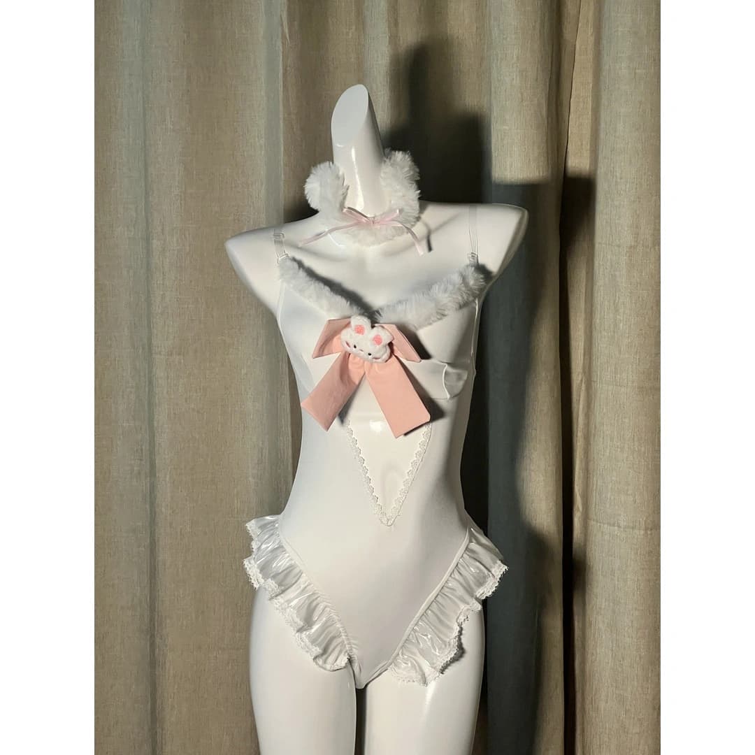 Bunny Bow Lace Bodysuit